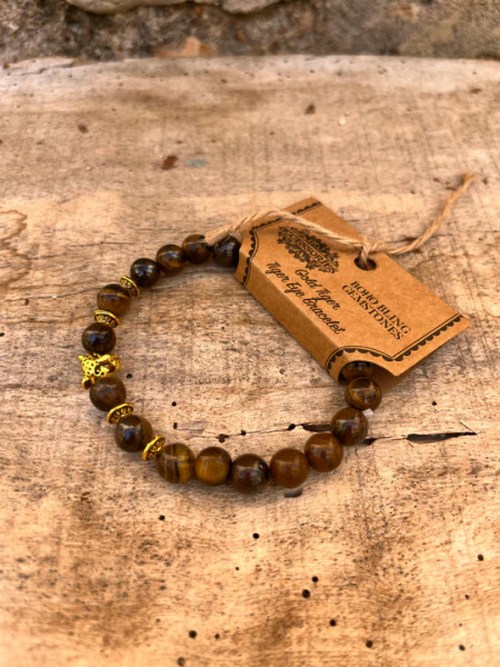 Tigerauge -Armband (Gold)